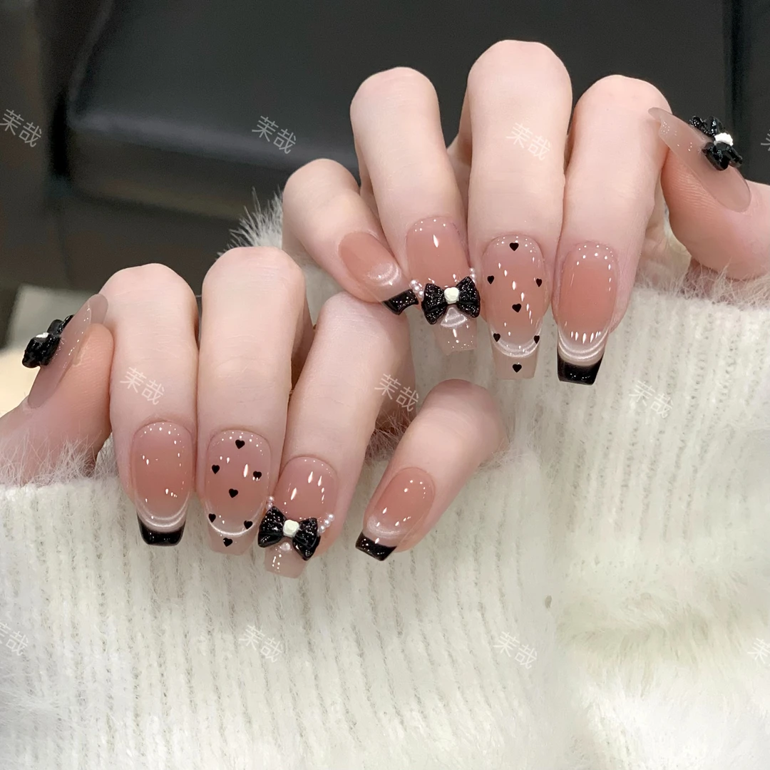 茉哉【指尖梦曲】纯手工定制美甲拆卸穿戴甲A4061