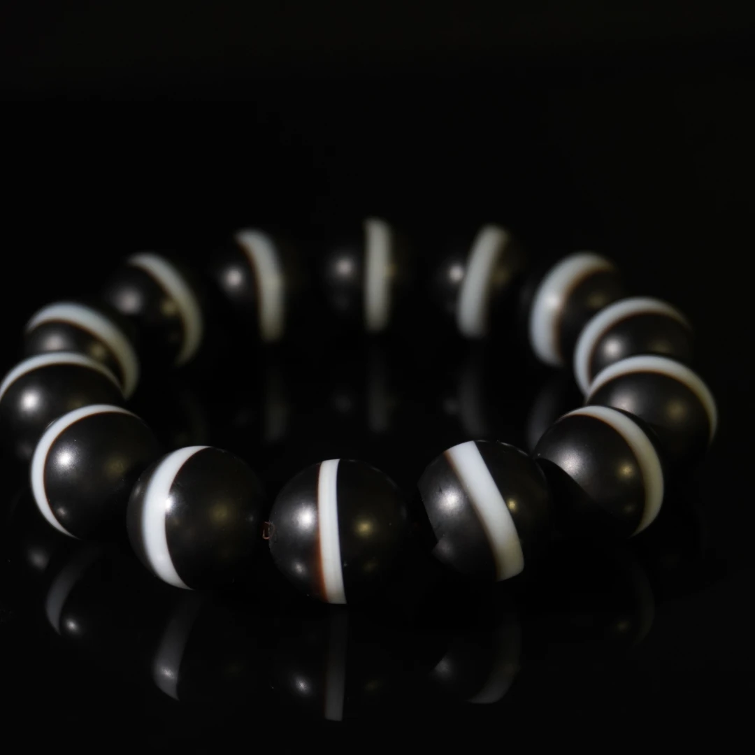 明代玛瑙一线药师手串/HY019431/金玉良缘/槐荫山房