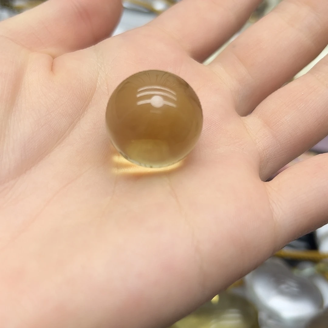 颈饰未镶嵌水晶黄水晶珠子