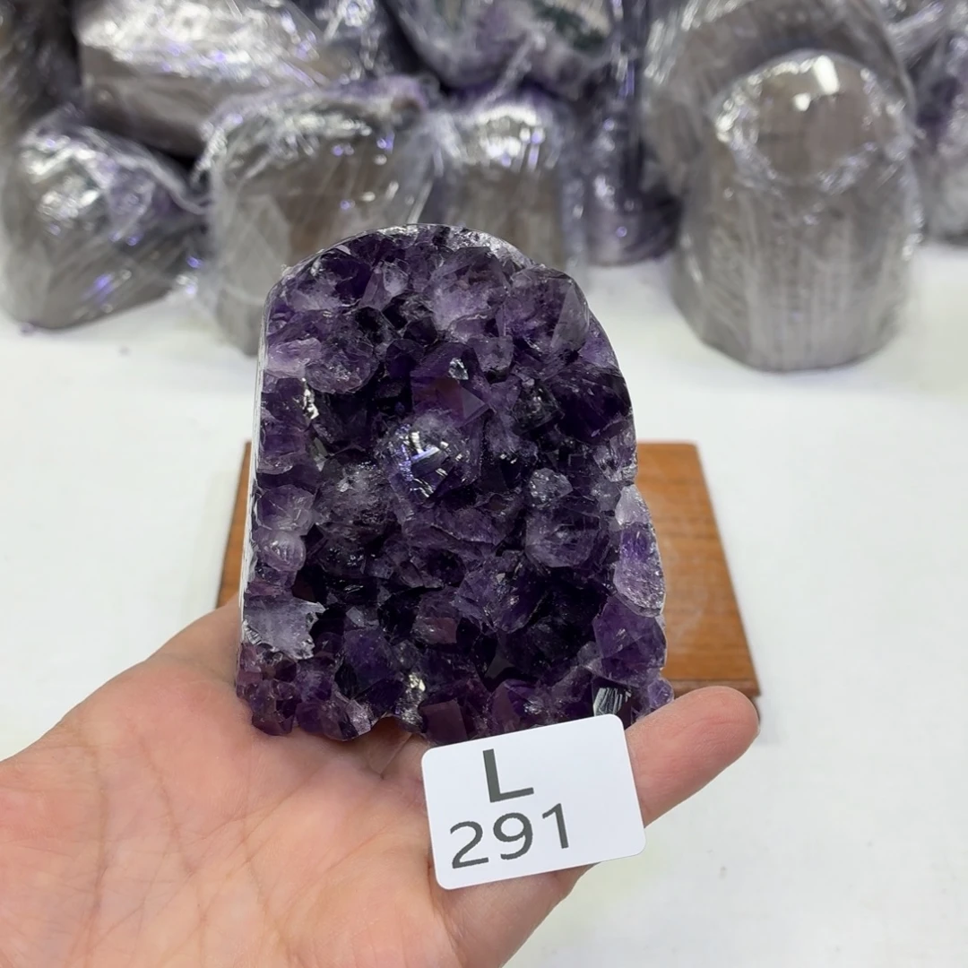 水晶未镶嵌摆件天然紫水晶