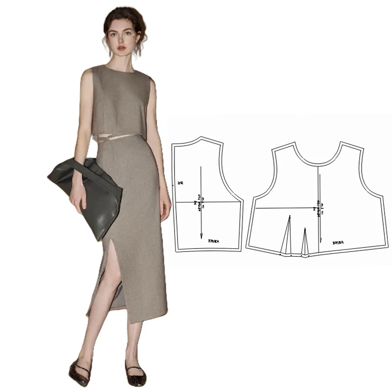 布期而制415纸样新款西装套装做衣服服装裁剪图纸