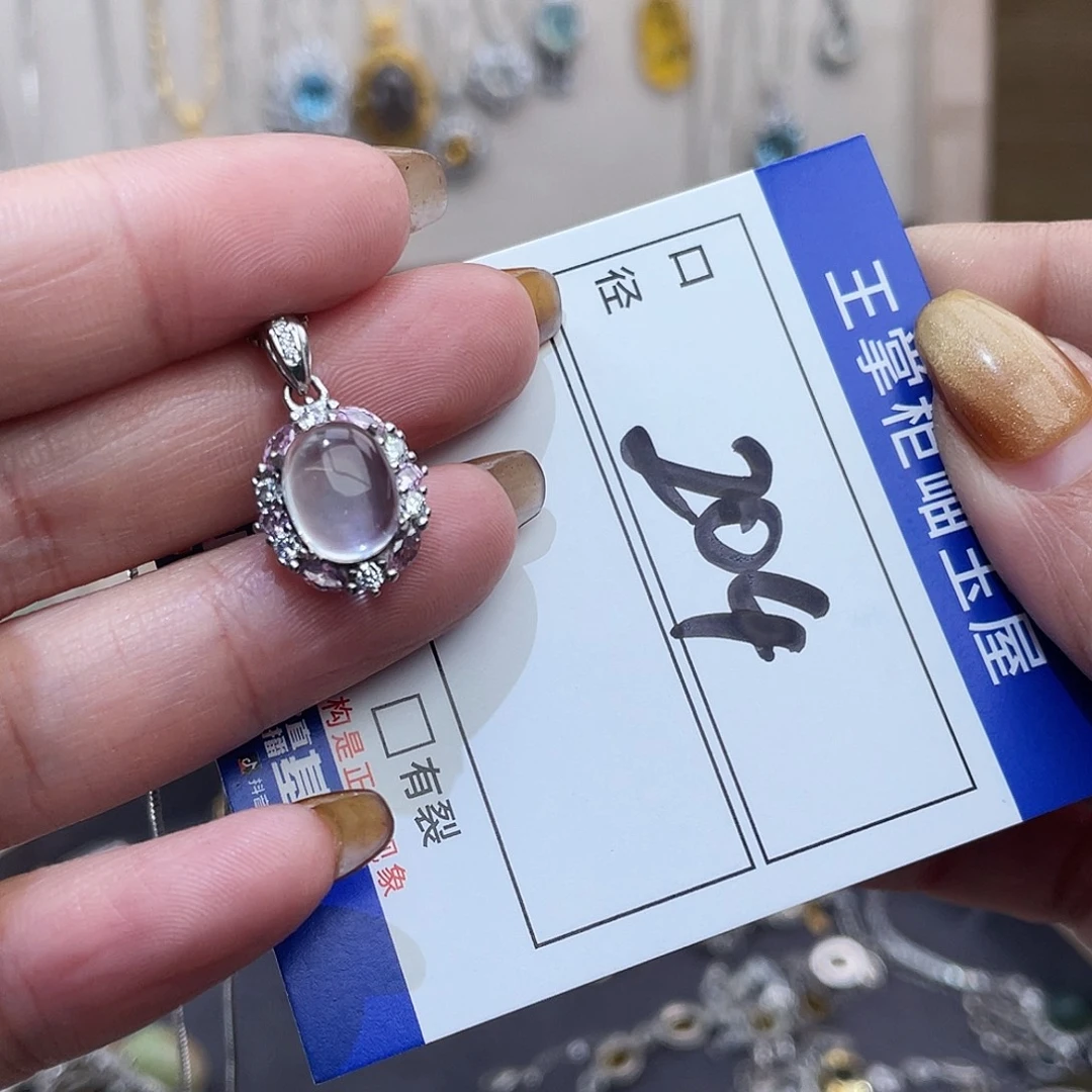 银S925镶嵌颈饰水晶