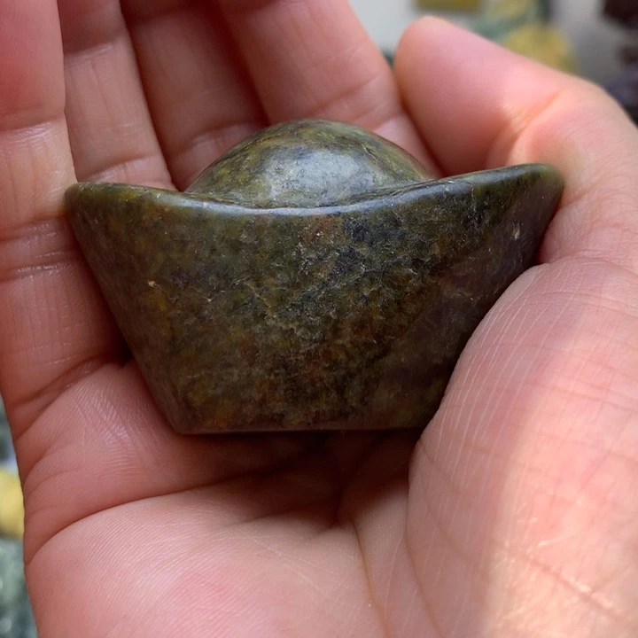 【闪购商品】岫岩河磨玉(透闪石质玉)手把未镶嵌