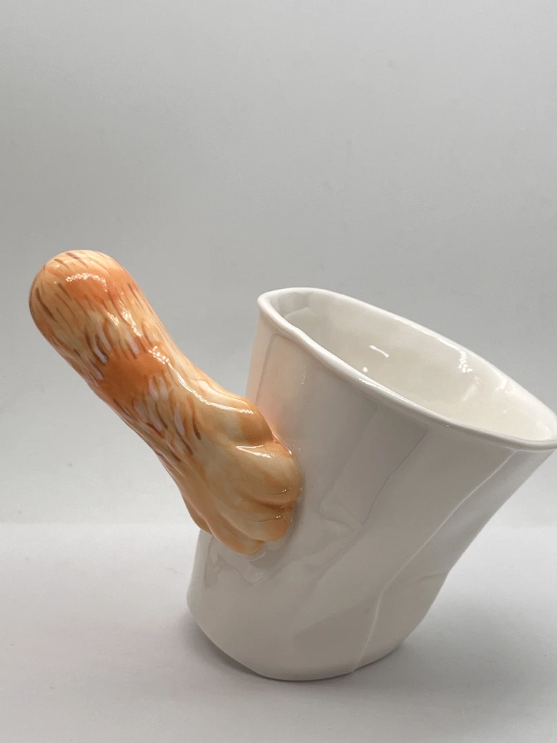 猫爪杯 陈二沟 陶瓷创意杯 可爱小猫 马克杯 手作陶瓷杯