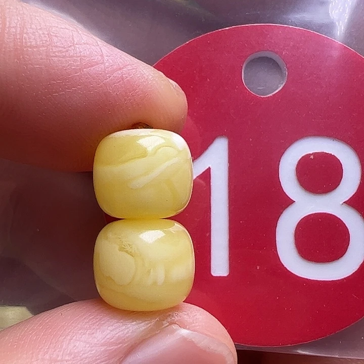 蜜蜡未镶嵌珠宝奇石9mm花粉