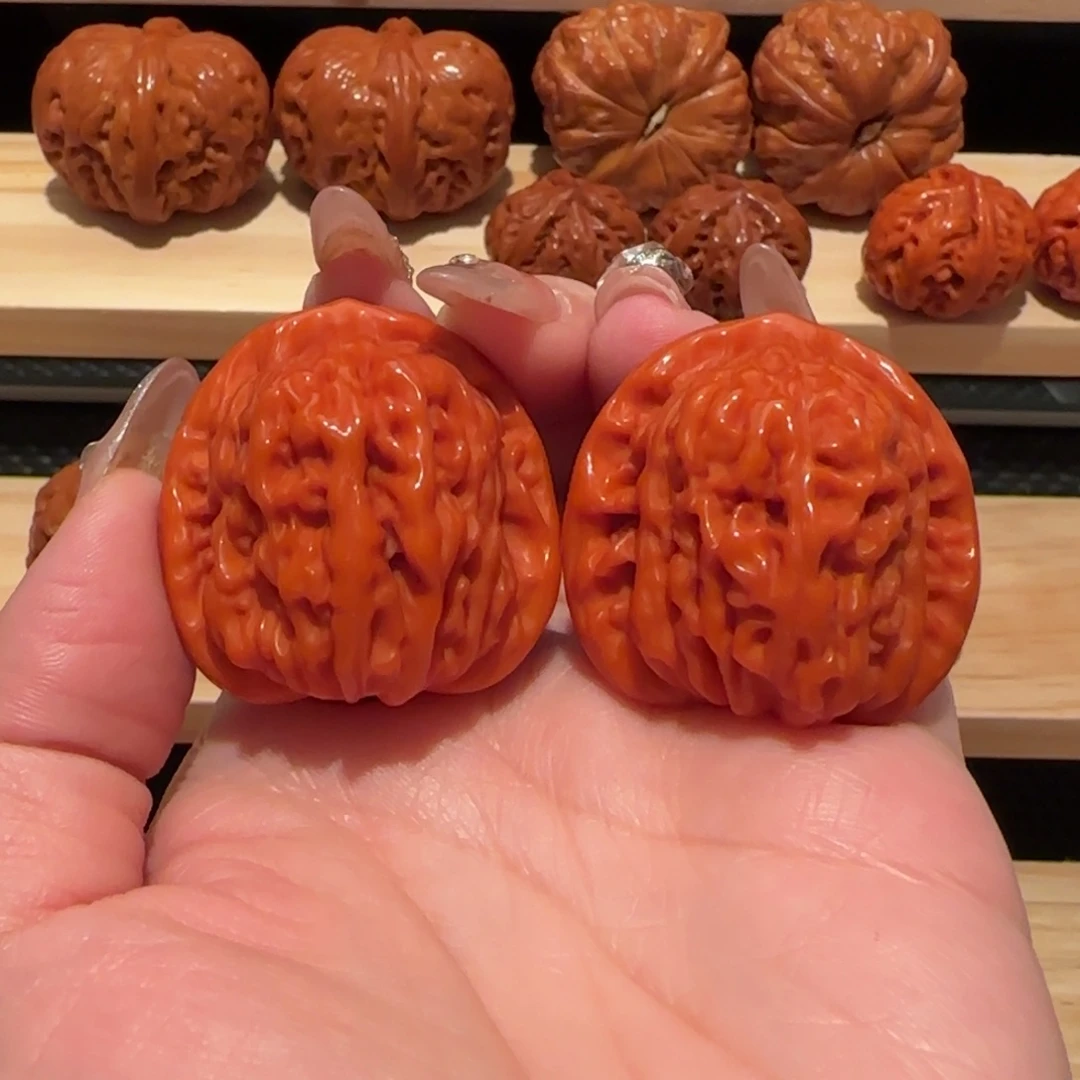 文玩核桃吊坠玉化四座楼36精品2983