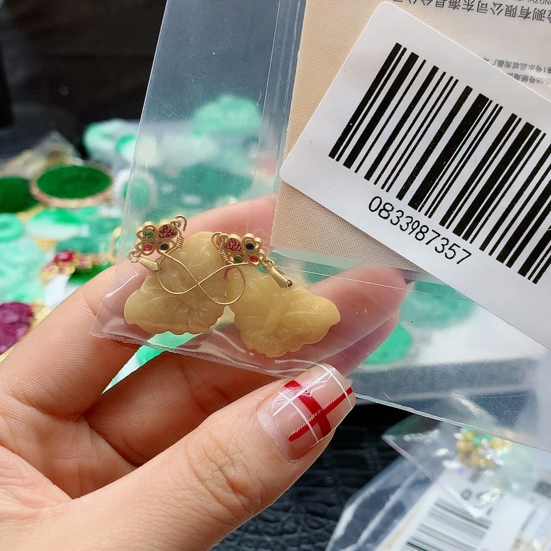 【闪购商品】翡翠耳饰未镶嵌，