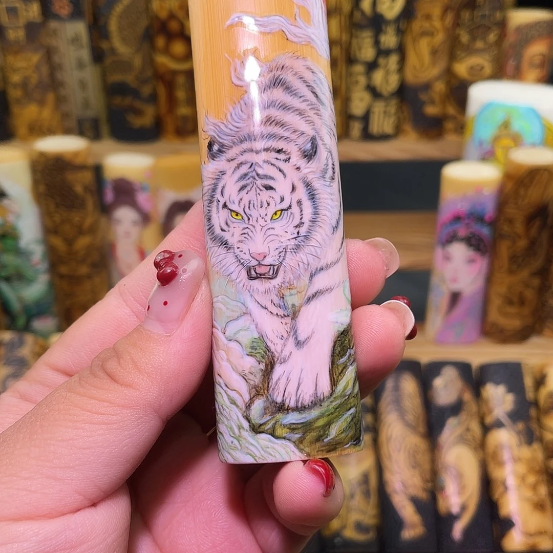 (***？实心竹手工作品虎