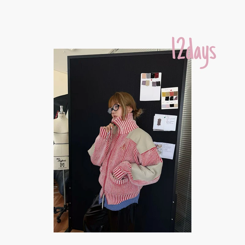 12days | 土星Red Label限定条纹针织毛衣外套 正确版 | 25205