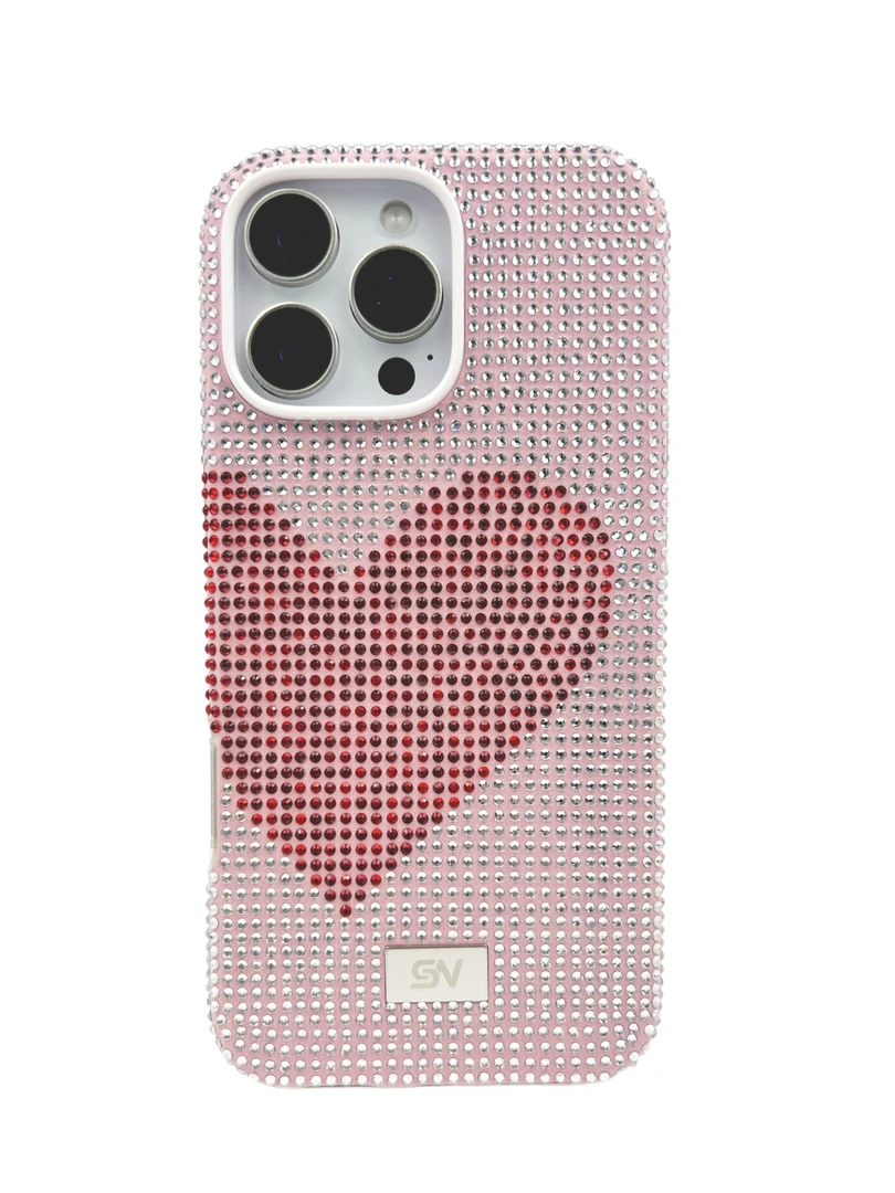 iPhone系列爱心满钻全包防摔轻奢手机壳个性ins创意网红