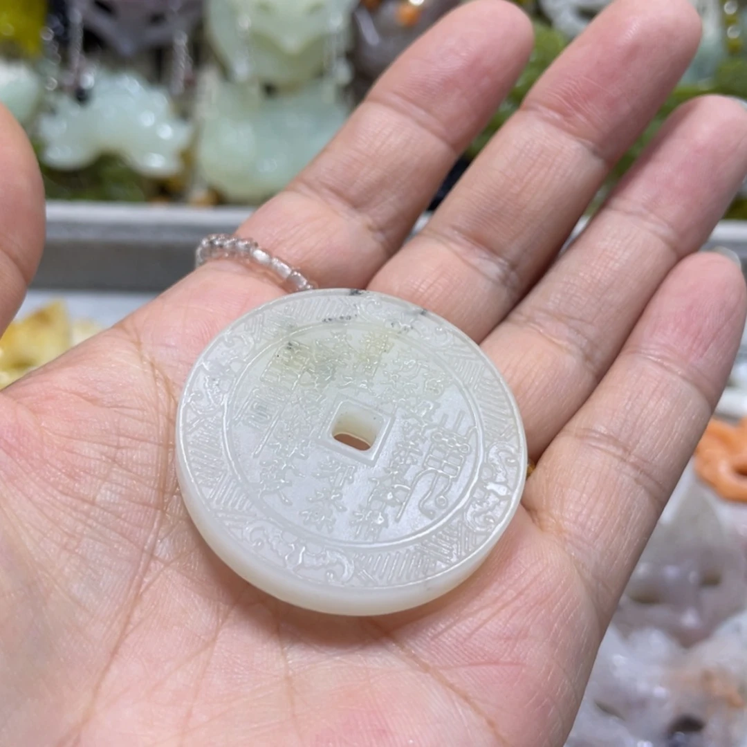 【闪购商品】岫玉颈饰未镶嵌用****369吊坠