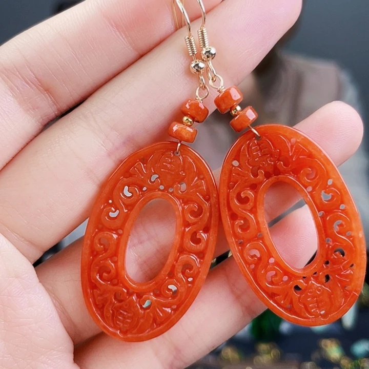 翡翠耳饰未镶嵌饰品