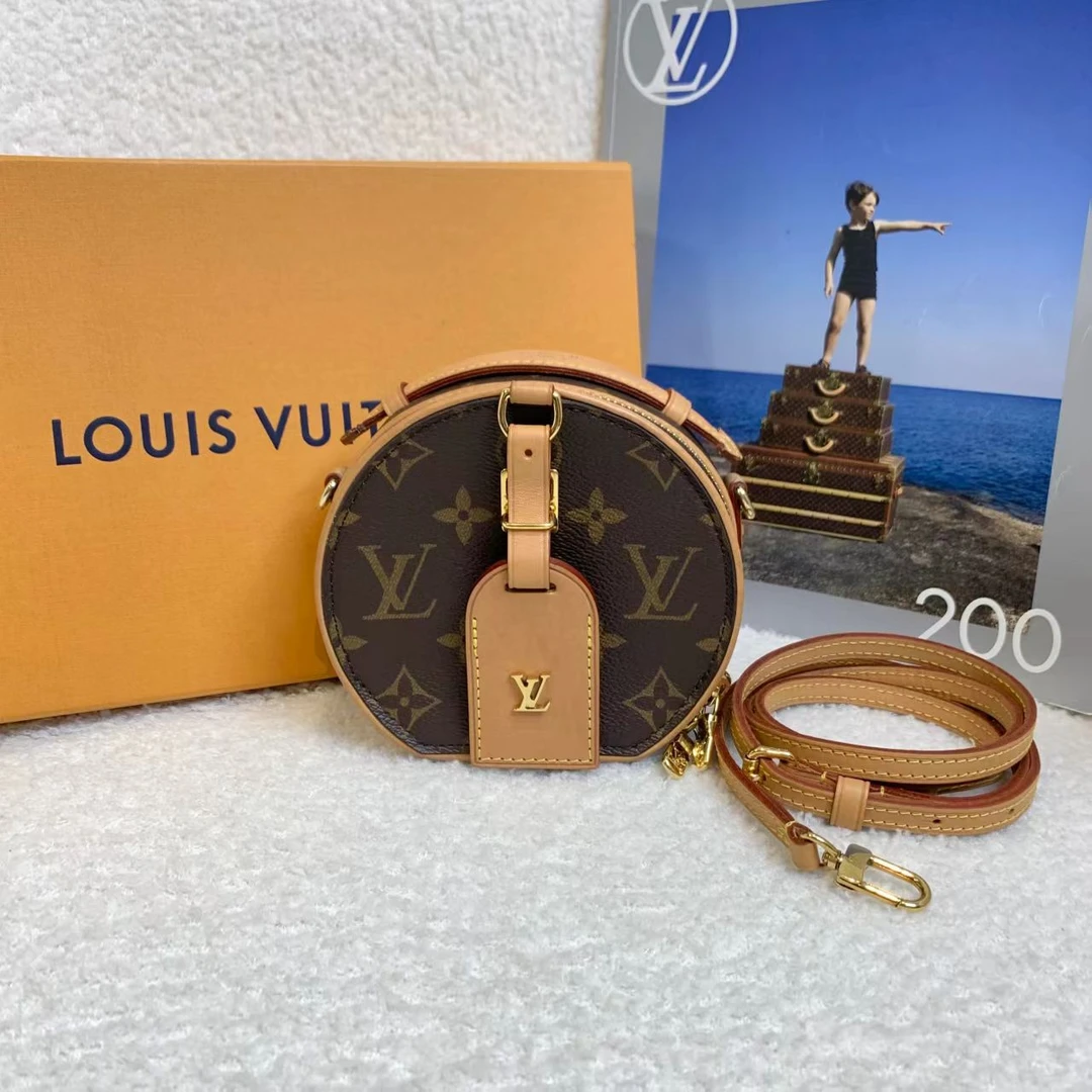 99新 LouisVuitton/路易威登 壹臻/老花mini圆饼 34207312