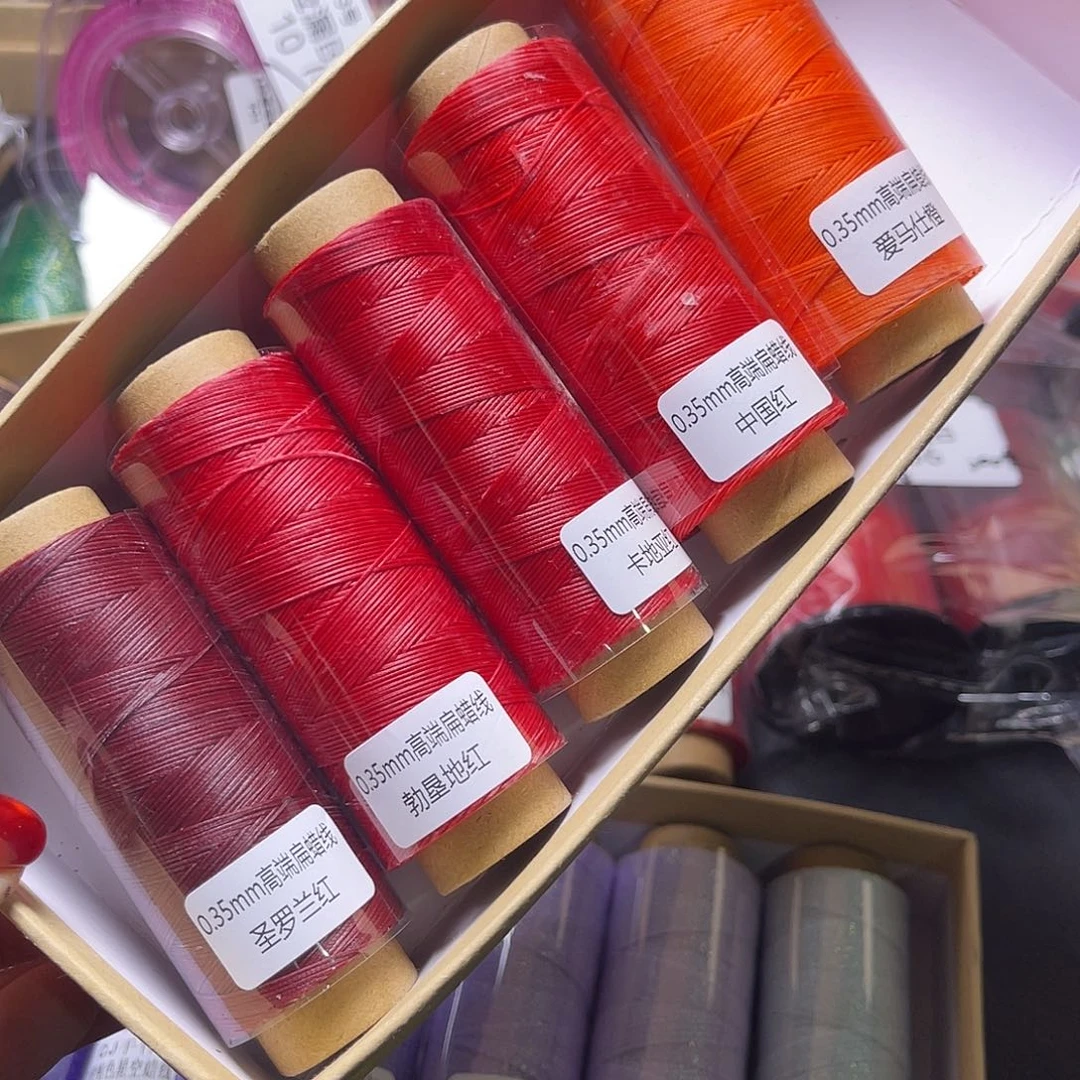0.35高端扁蜡红色系5色120米