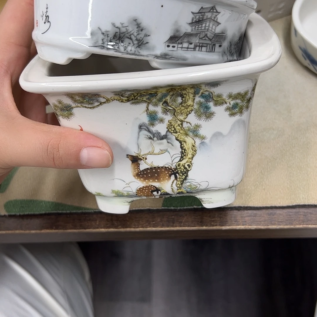 小***儿紫砂花盆598号瑕疵2个