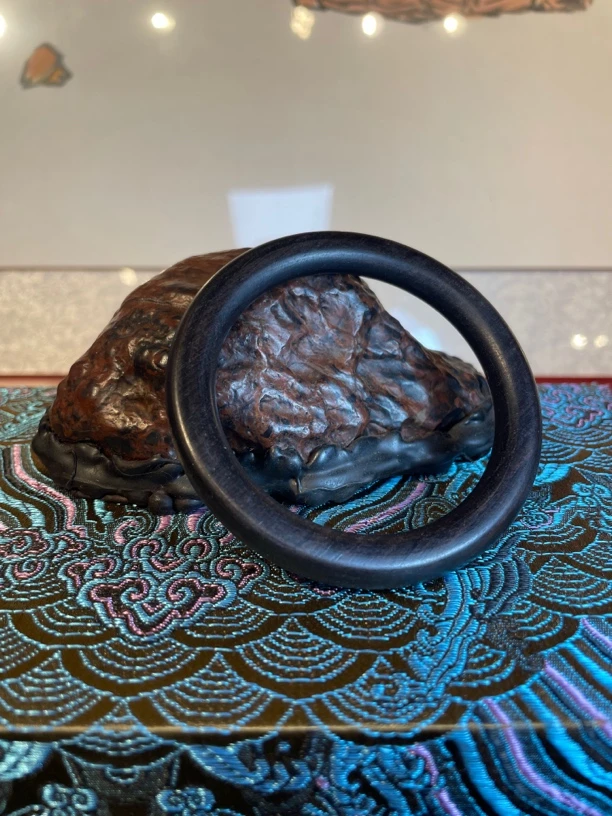 乌木紫光檀手工制作手镯