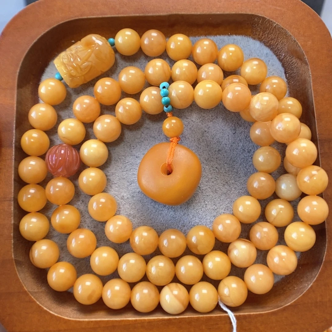 蜜蜡未镶嵌手串蜜蜡