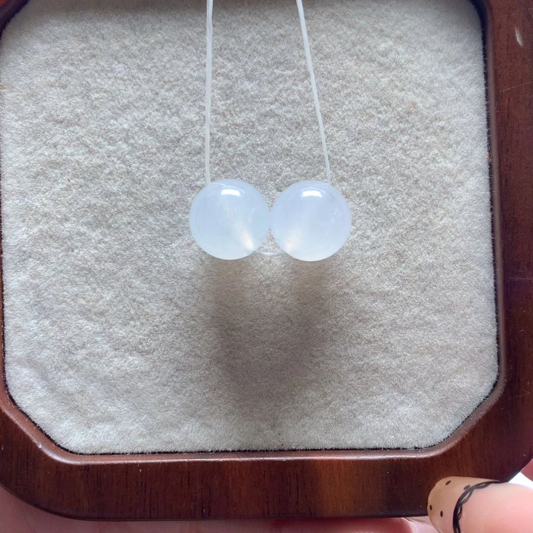 手链翡翠未镶嵌白冰卡12一颗