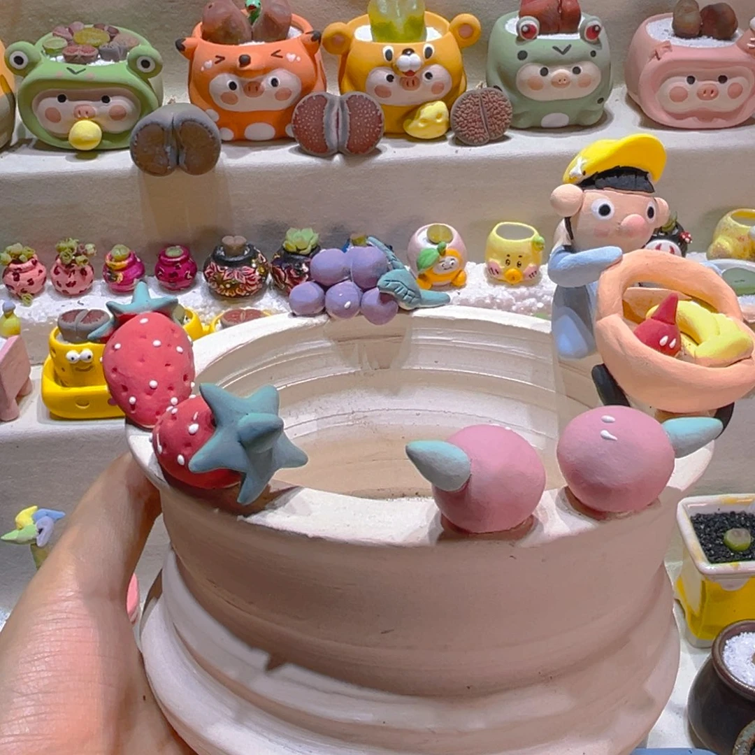 227纯手工制作重工盆盆