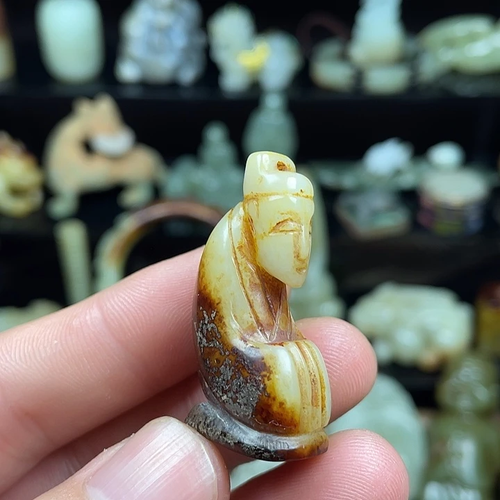 和田玉未镶嵌挂件