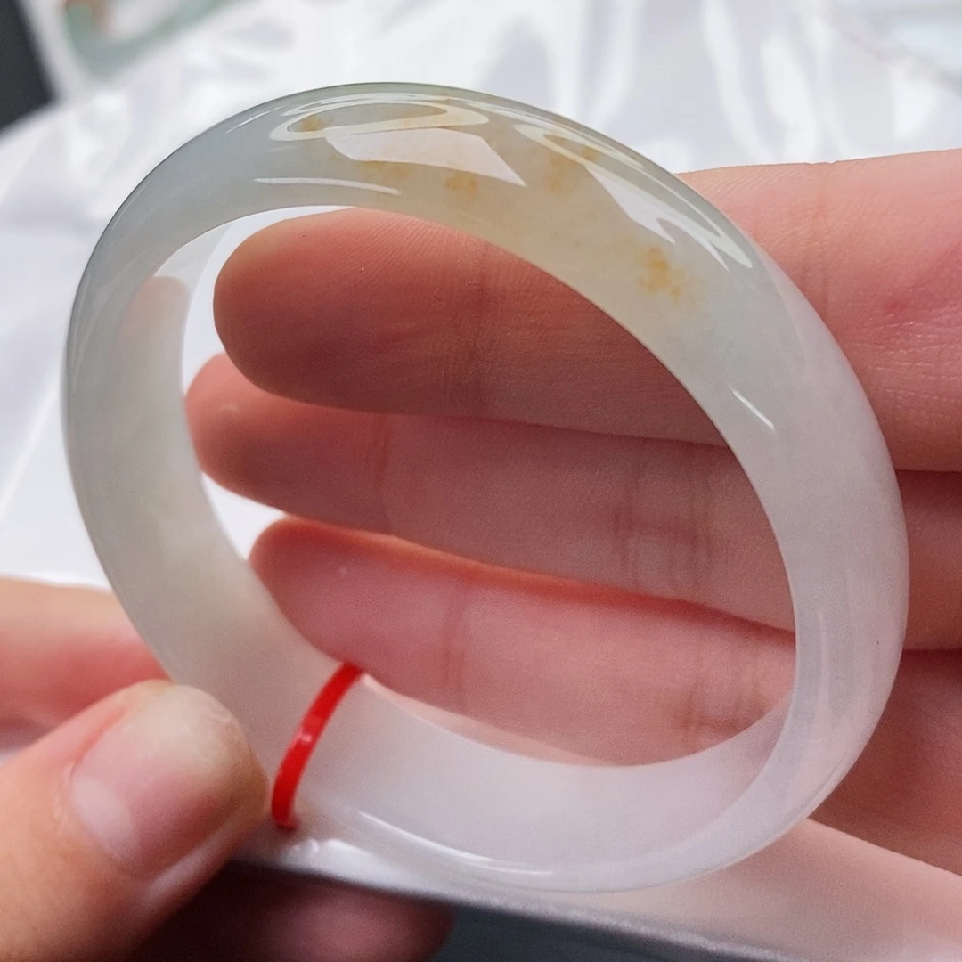 翡翠未镶嵌手镯52.2圈口