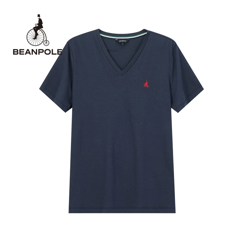 【新品】滨波  2025早春女士简约素色V领修身短袖T恤BF5242E02