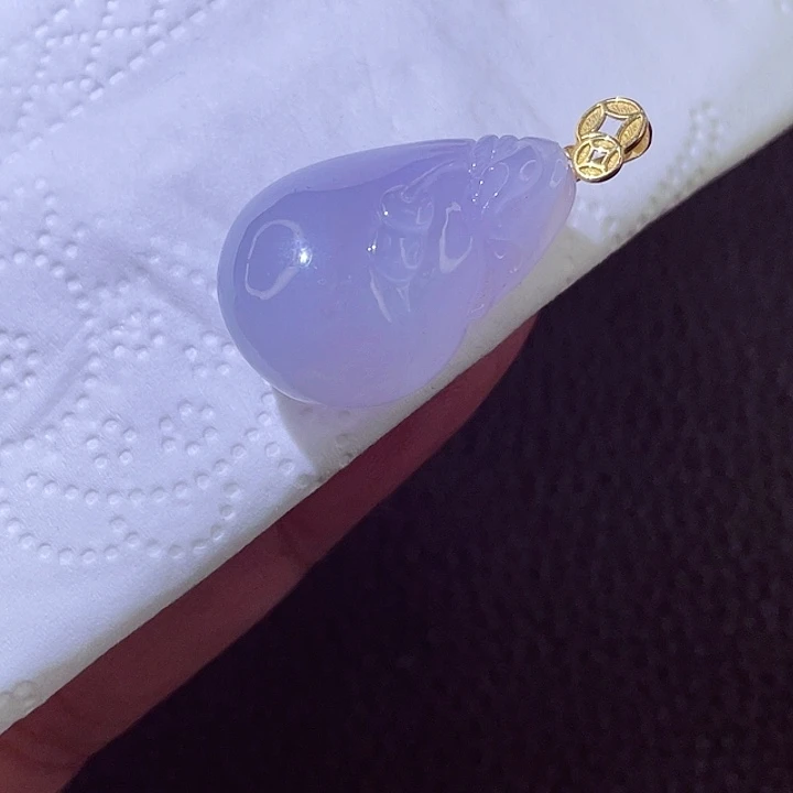 颈饰18K金镶嵌翡翠翡翠