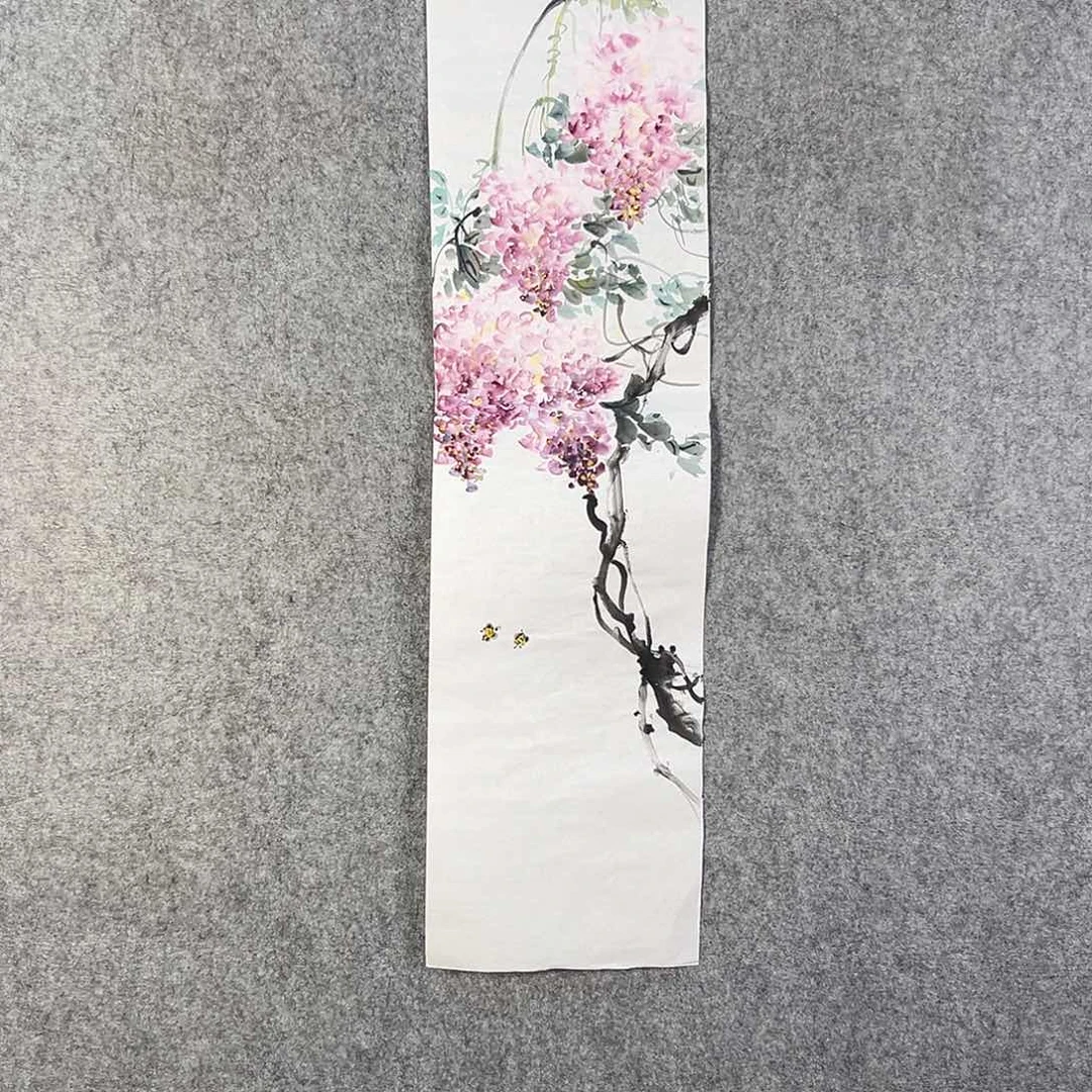 国画566 花鸟在此处飞翔也不太方便呀