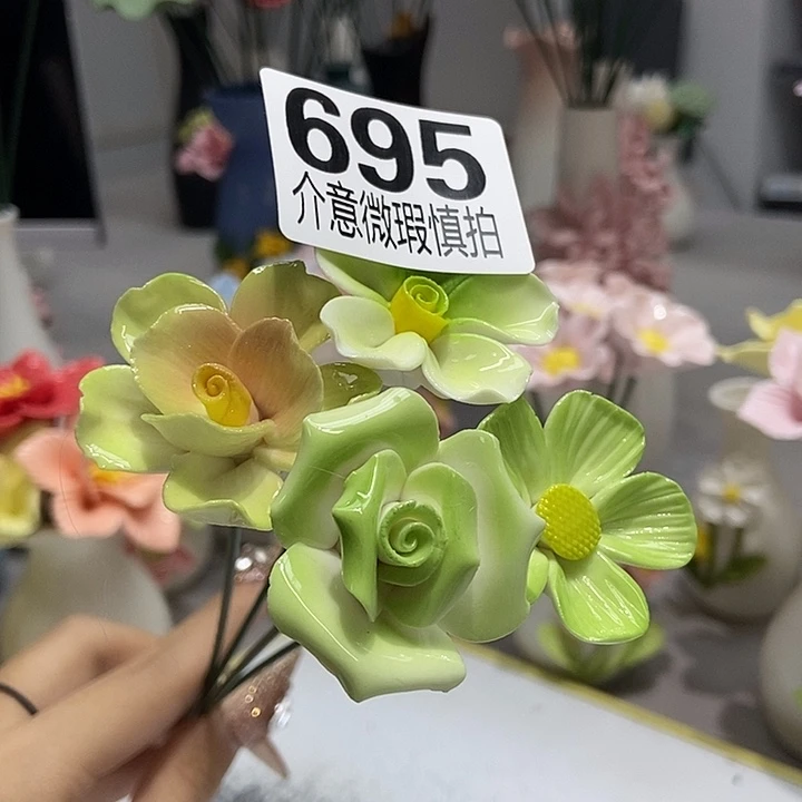 陶瓷纯手工捏花设计