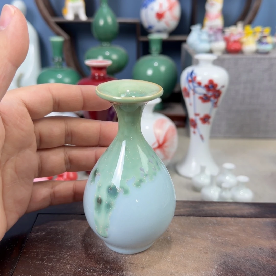 陶瓷手工小花器摆件