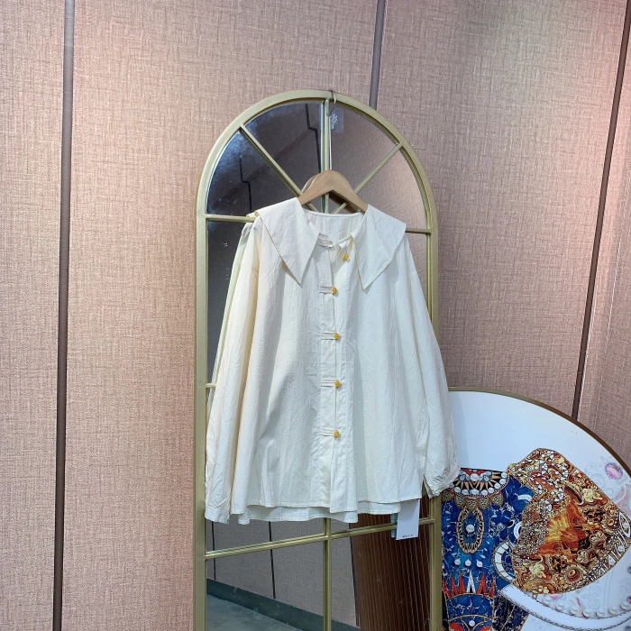 PP139孕妇杏色上衣90-150