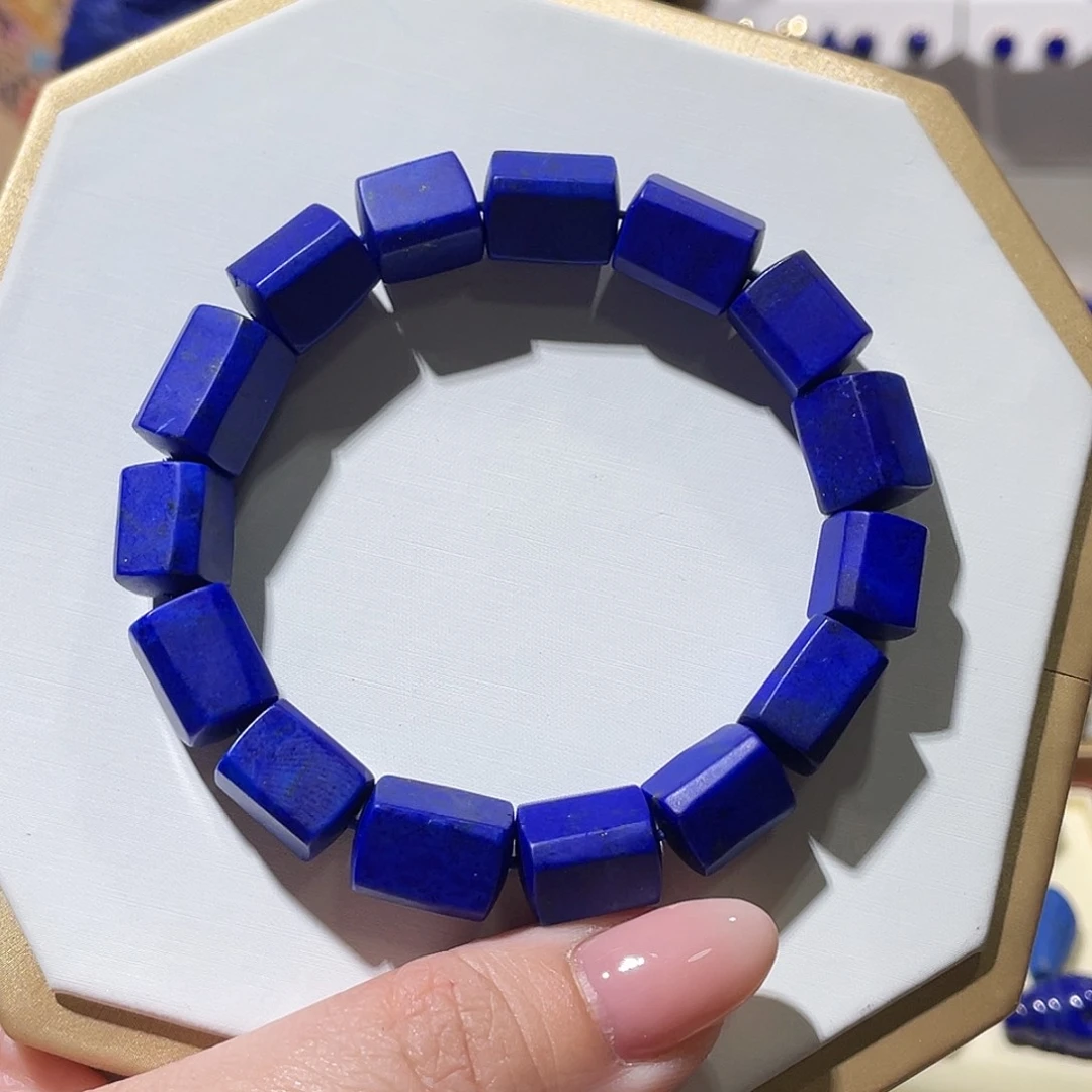青金石未镶嵌精品随型手串10mm