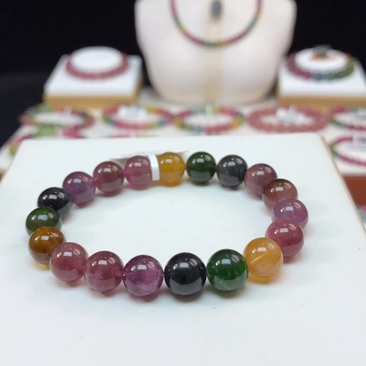 手链碧玺未镶嵌9.5mm+