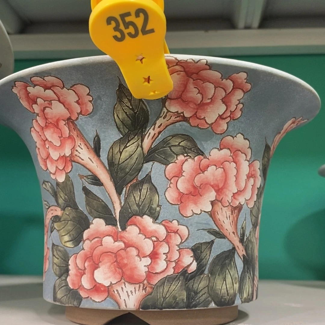 紫砂花盆水晶花盆352