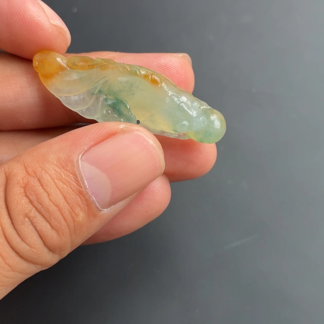 定制翡翠未镶嵌连年有余