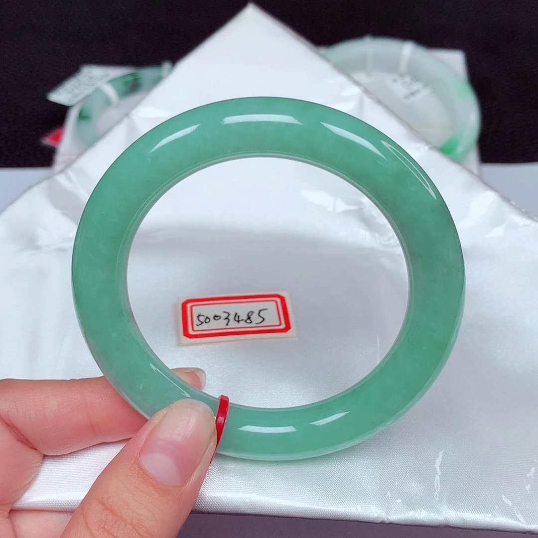 翡翠未镶嵌手镯（圆镯）胖圆54