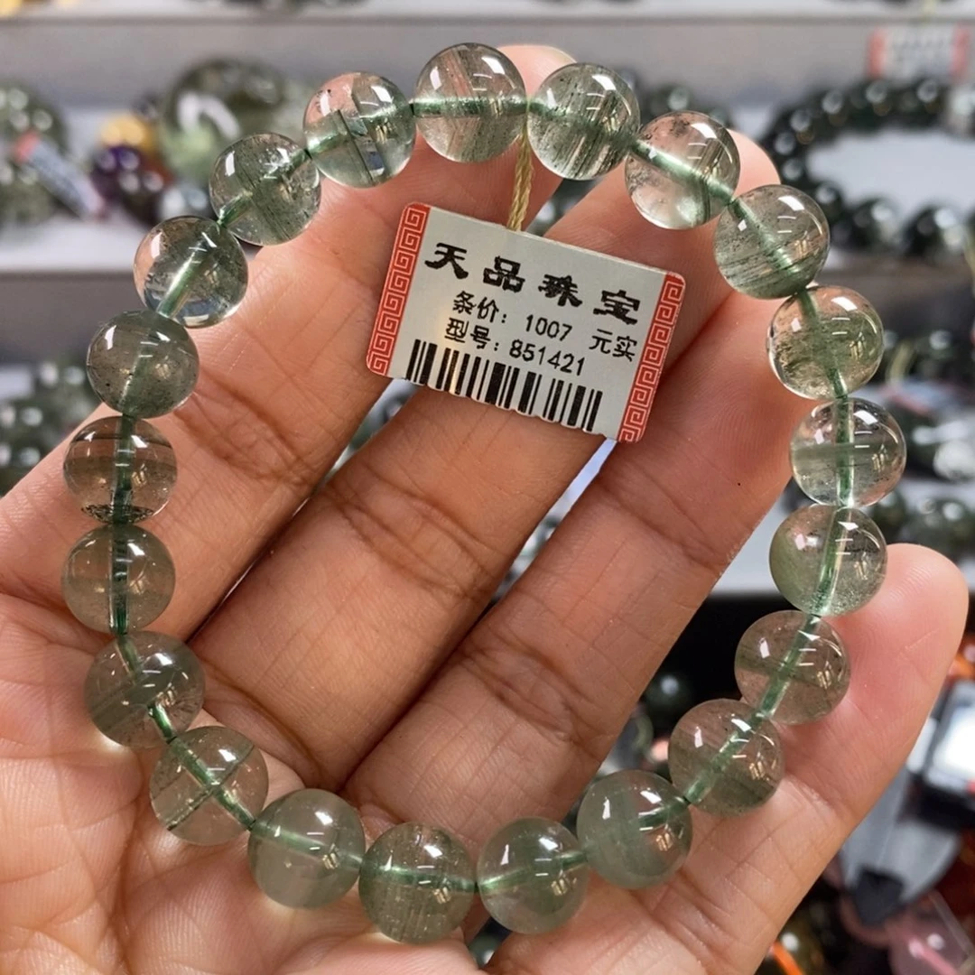 水晶未镶嵌手链绿幽灵手链851421