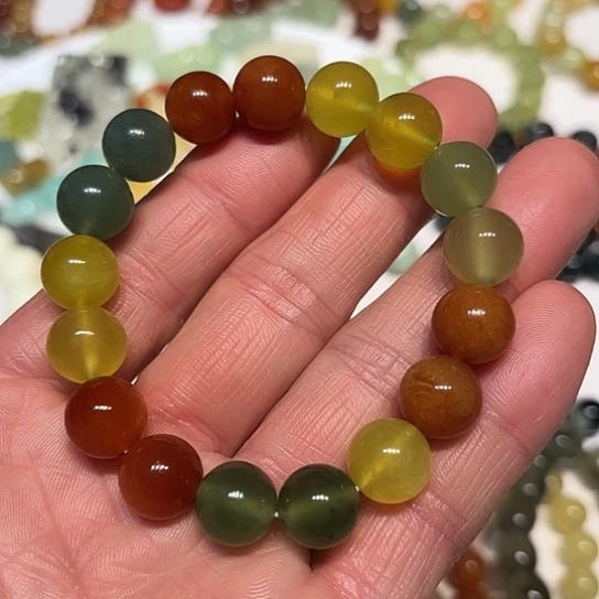 蛇纹石玉未镶嵌手串