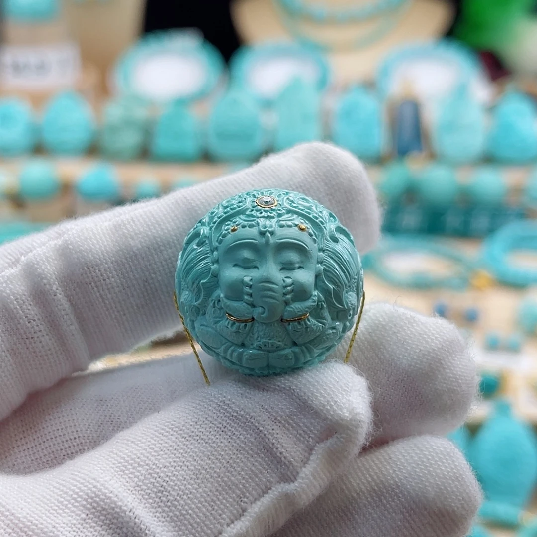 未镶嵌绿松石珠宝奇石