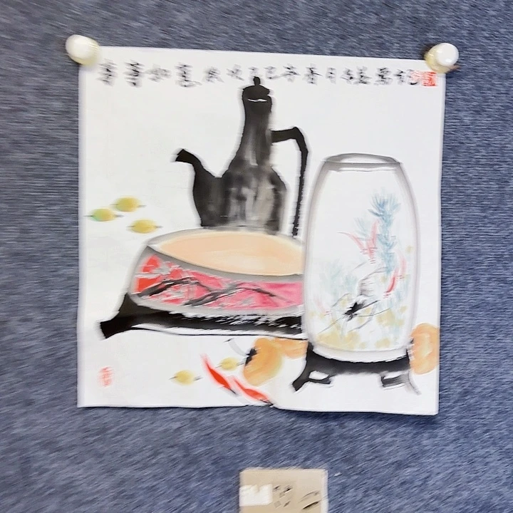 国画国画花鸟画作品
