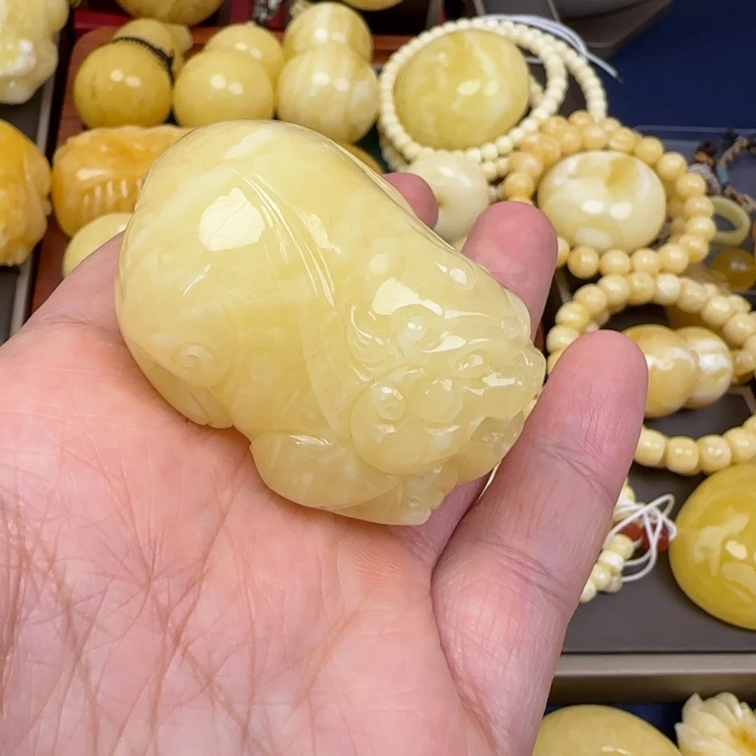 蜜蜡颈饰未镶嵌天然蜜蜡