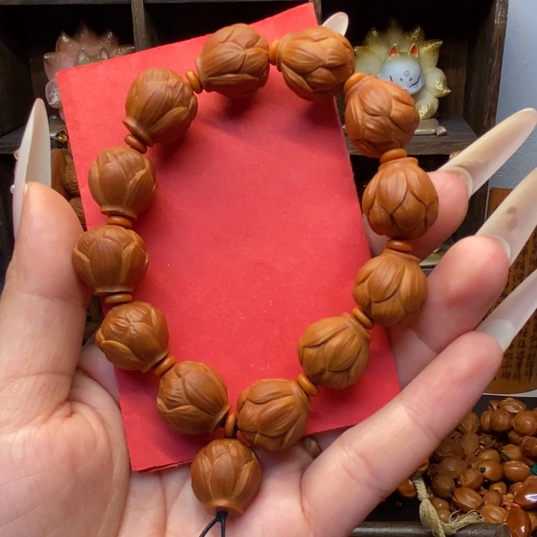 橄榄核手串/手链精修莲花