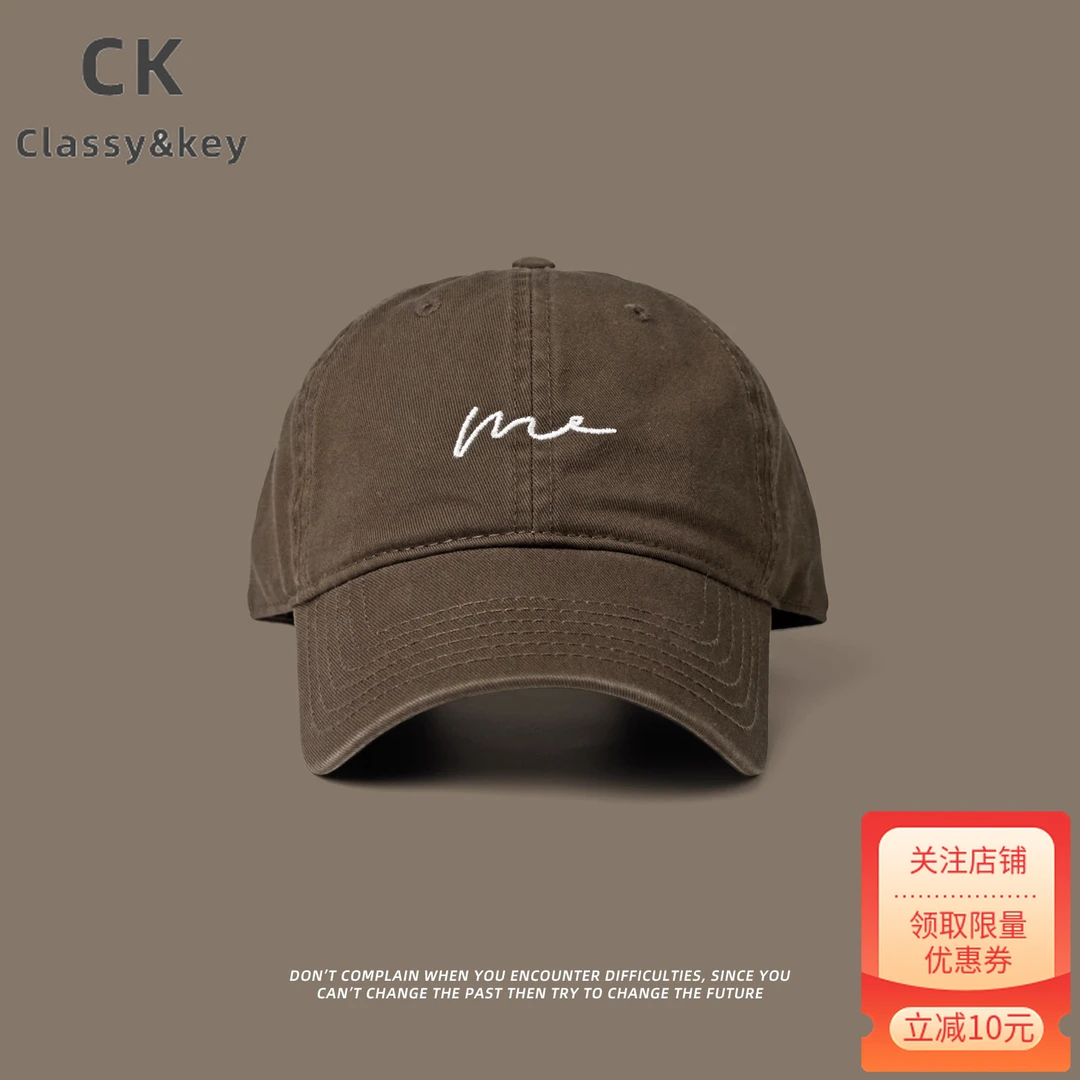 Classy key新加坡设计师联名款2025新款棒球帽显脸小大头围宽帽檐