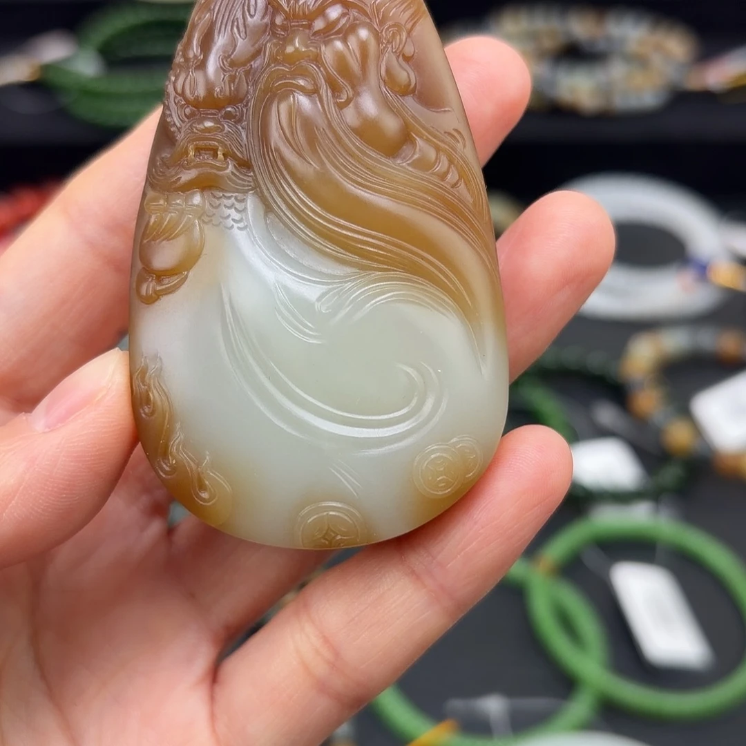 沉***浮和田玉未镶嵌手链