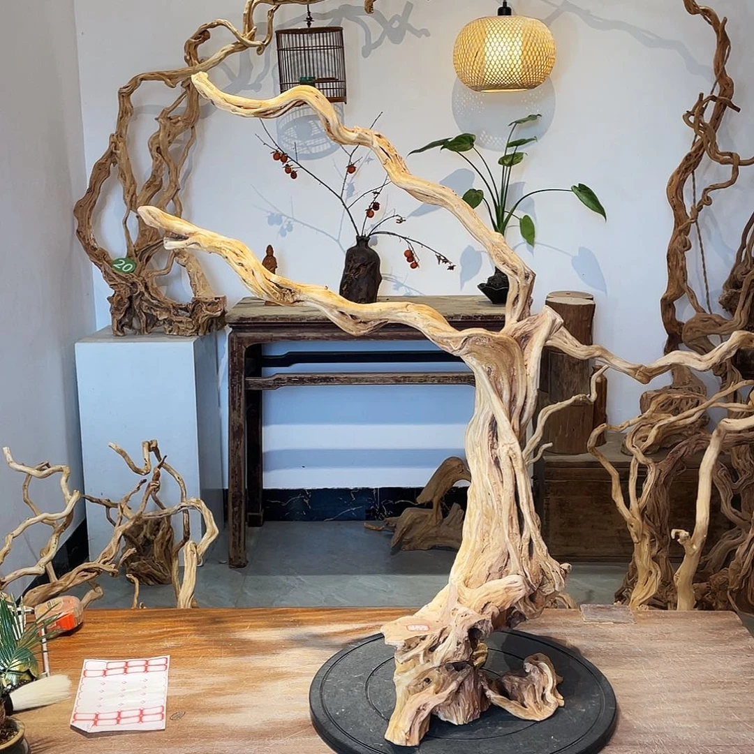 阿***信天然根雕陶制艺术品