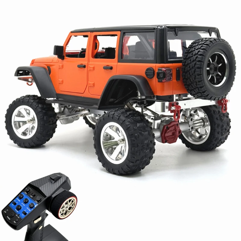 抖音专供金属版MN128到手玩遥控车升级金属底盘无刷电设rc一台