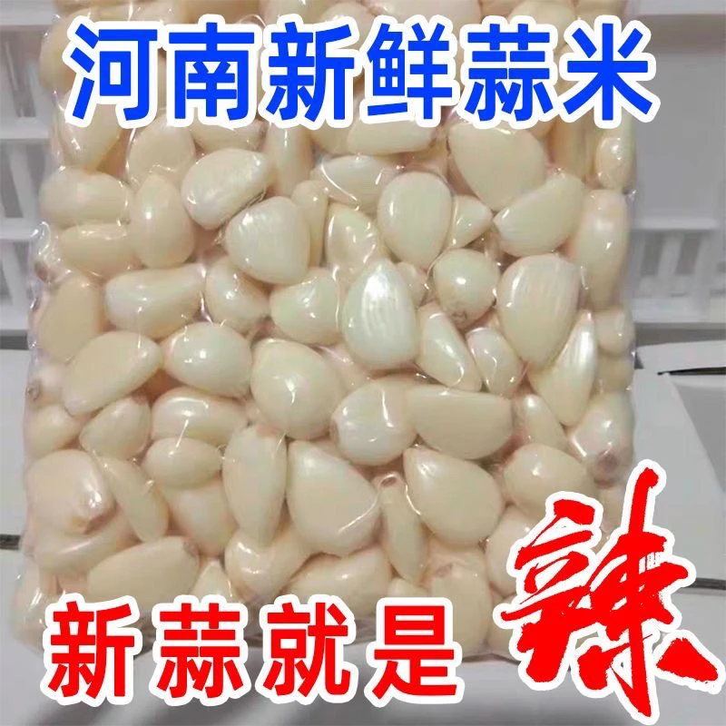 蒜米去皮大蒜剥皮干蒜粒新鲜大蒜手工剥皮蒜紫皮蒜饭店批发蒜蒜瓣