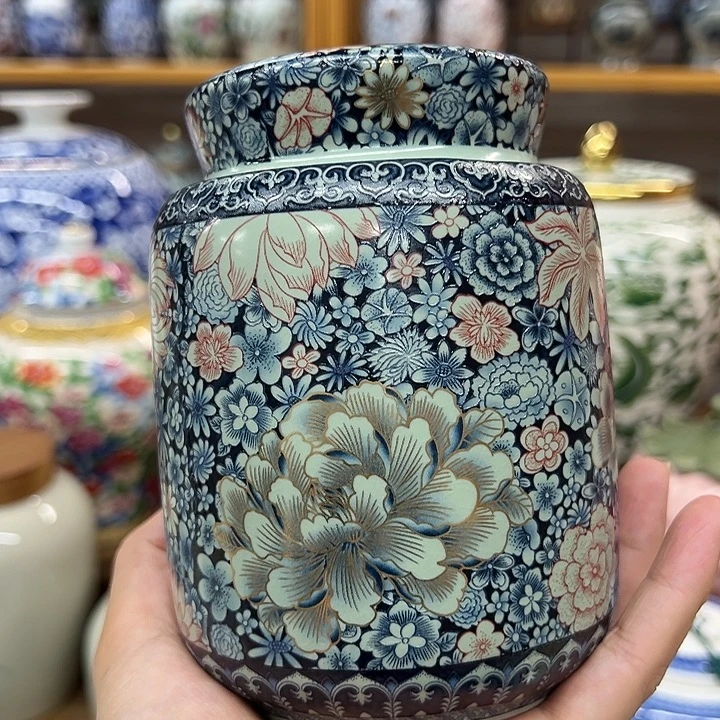 高端陶瓷茶叶密封罐