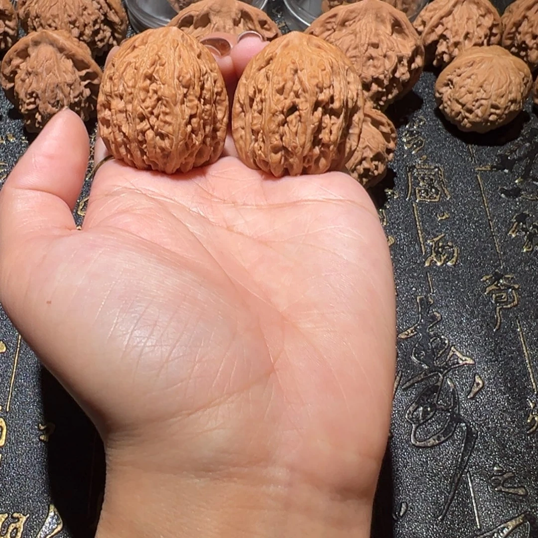 吊坠文玩核桃密纹33.5手把件30