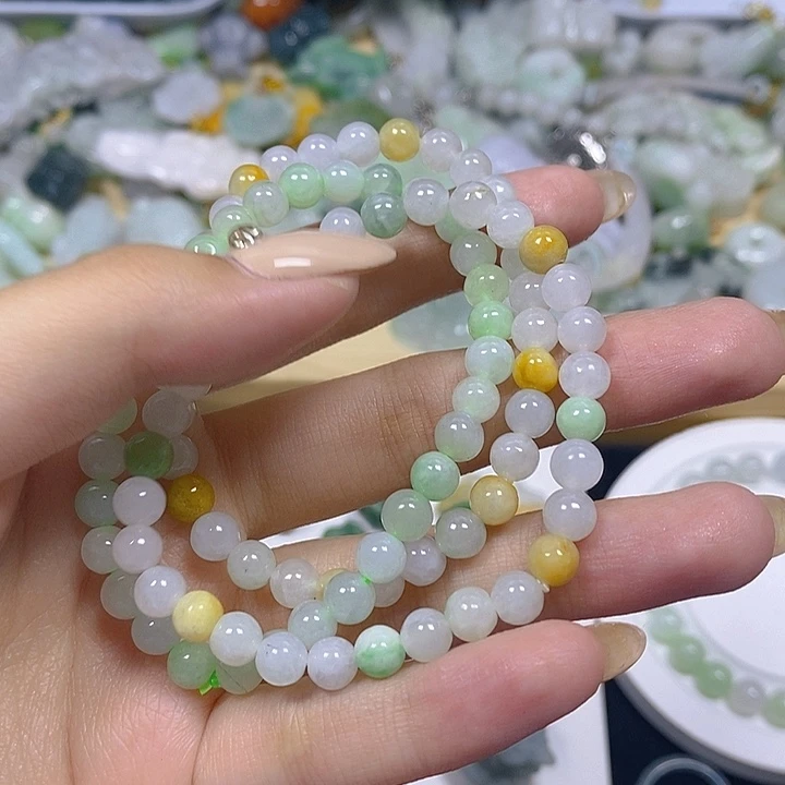 翡翠散珠天然缅甸翡翠